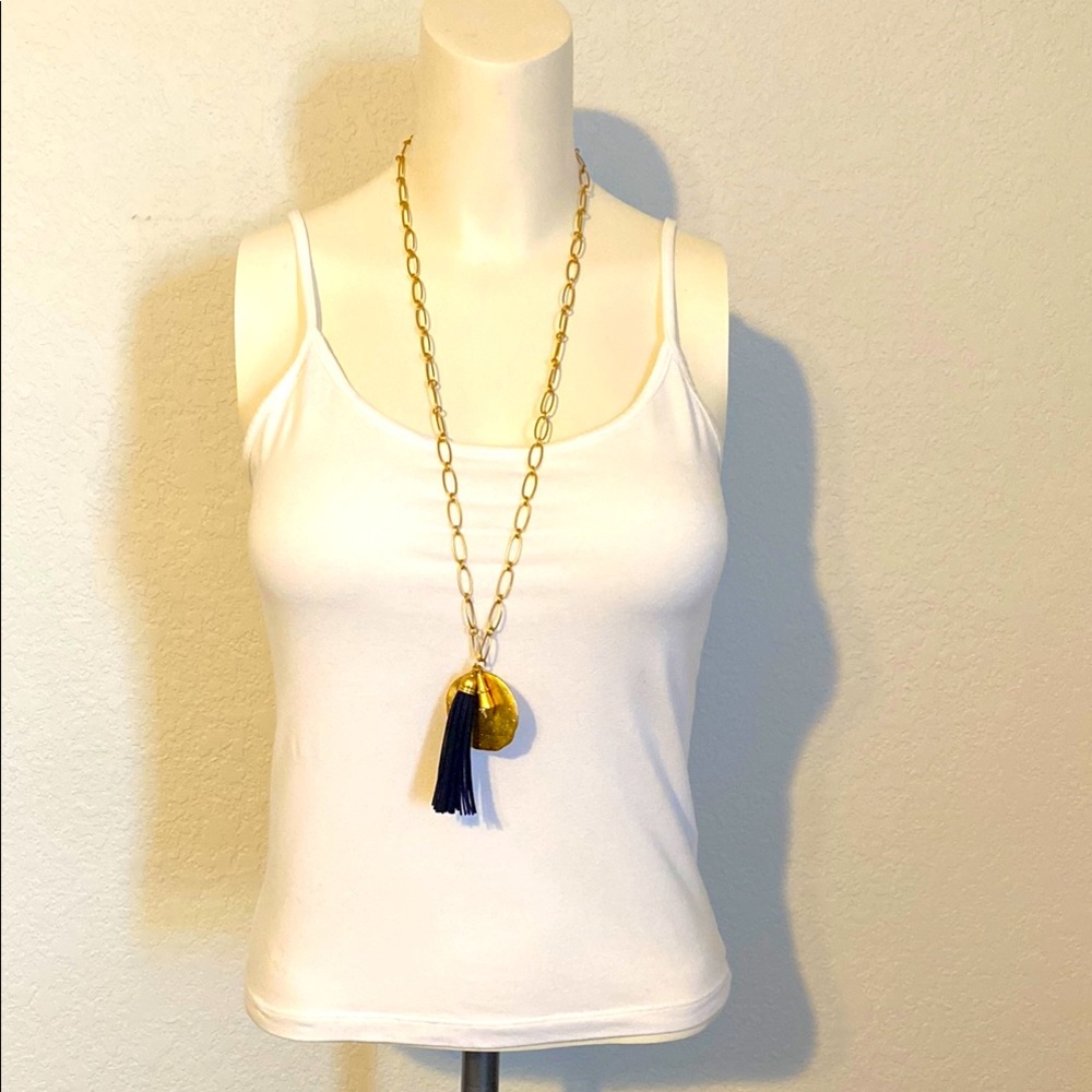 Stella & Dot Gold and Black Necklace